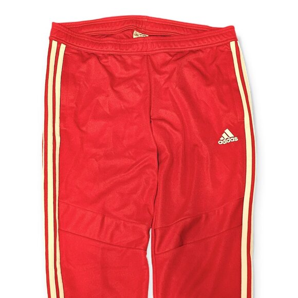 Adidas Climacool Women's M Red White Athletic Jogger 3-Stripe Zip Ankle - Picture 4 of 15